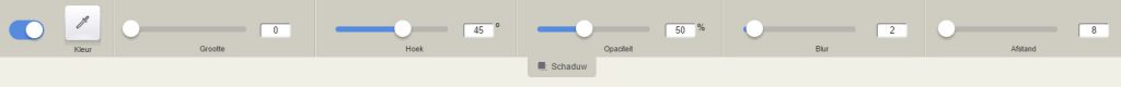 Schaduw opties Schaduw opties