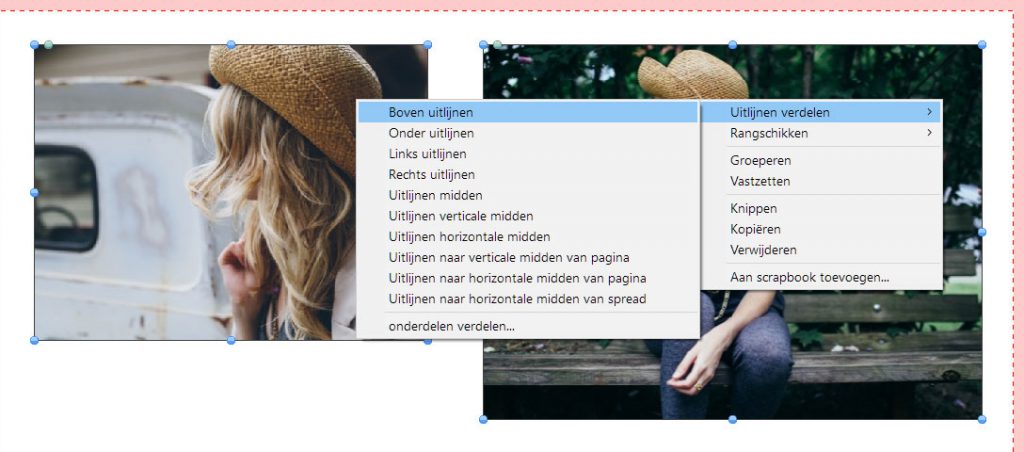 Boven uitlijnen Boven uitlijnen