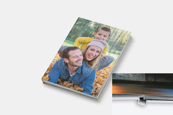 Fotoboek A4 staand met foto omslag (Premium Lay-Flat)