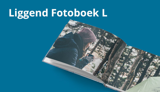 Fotoboek A4 liggend met foto omslag online maken