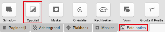 Knop Opaciteit foto online