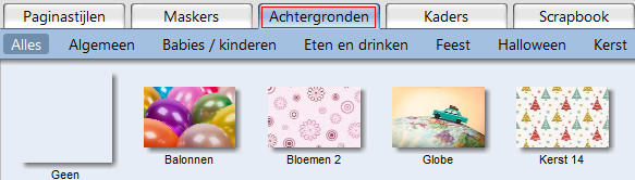 Tabblad Achtergronden